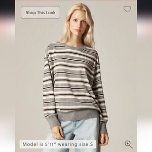 NWT J.Crew Women's Featherweight cashmere relaxed crewneck sweater Sz XS $198